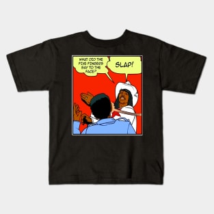 DAVE CHAPPELLE'S RICK JAMES SLAP // COMIC STRIP PARODY Kids T-Shirt